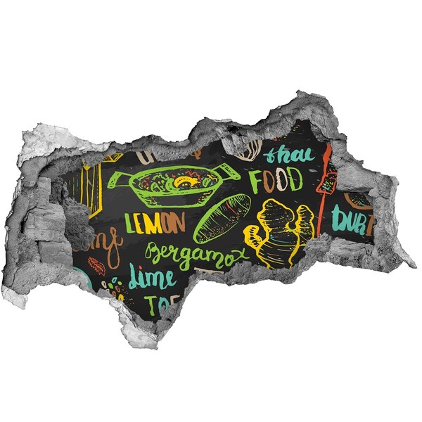 Sticker mural effet trou 3d Inspirations pour la cuisine