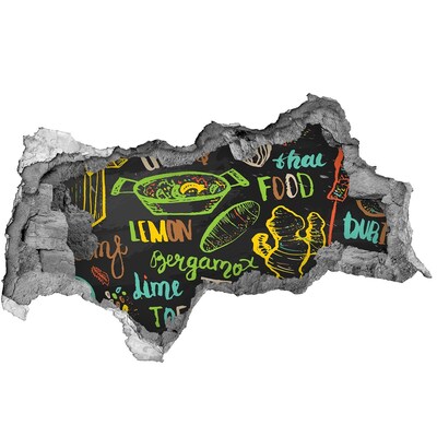 Sticker mural effet trou 3d Inspirations pour la cuisine