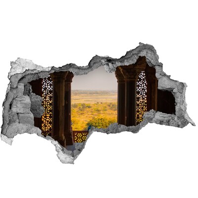 Autocollant mural trou Vue depuis les ruines du château