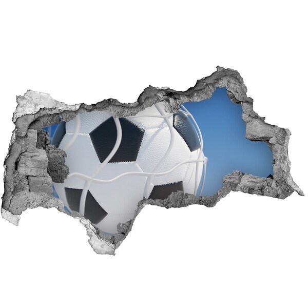Autocollant à effet 3d trou Football en vol