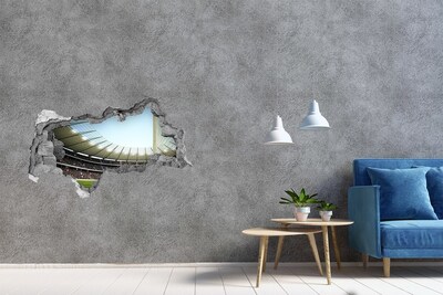 Autocollant mural trou Un stade débordant d'émotions