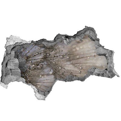 Autocollant à effet 3d trou Gouttes d'eau sur le verre