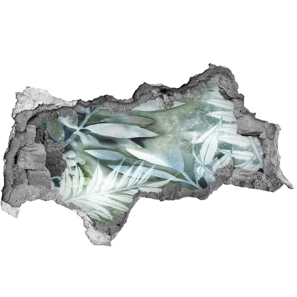 Sticker trou dans le mur Une oasis de verdure dans un trou dans le mur