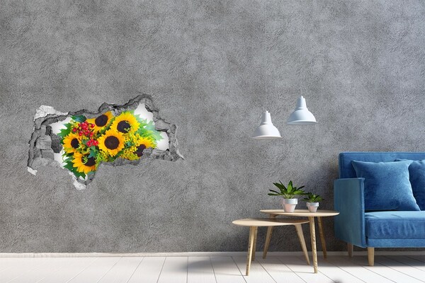 Autocollant mural trou Bouquet de fleurs Hole in the Wall