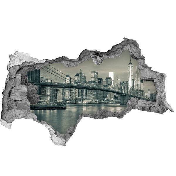Autocollant à effet 3d trou Vue de New York