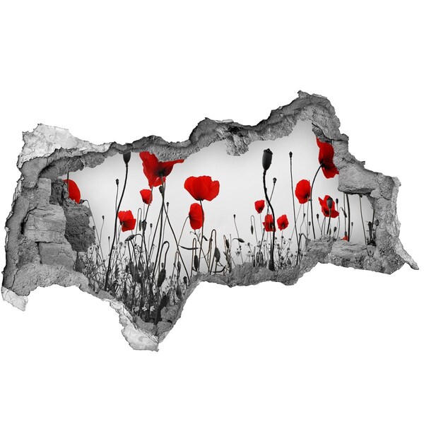 Autocollant mural trou Des fleurs dans les ruines