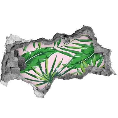 Sticker trou dans le mur Une oasis tropicale dans un trou dans le mur