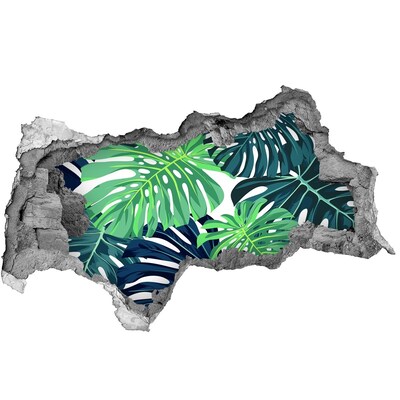 Autocollant mural trou Un paradis tropical dans un trou dans le mur