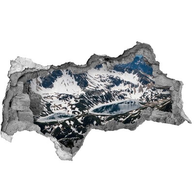 Autocollant mural trou Lac de montagne dans les Alpes