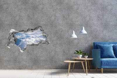 Sticker trou dans le mur Des nuages ​​dans le ciel