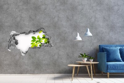 Sticker trou dans le mur Une oasis de verdure derrière le mur