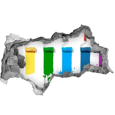 Sticker mural effet trou 3d Peinture dans un nouveau style