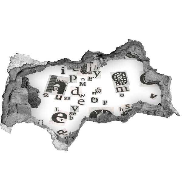 Autocollant mural trou Trou littéraire dans le mur