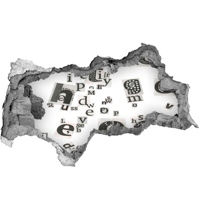 Autocollant mural trou Trou littéraire dans le mur