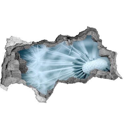 Sticker trou dans le mur Le monde floral derrière le mur