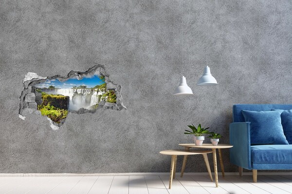 Autocollant mural trou Chutes d'Iguazu