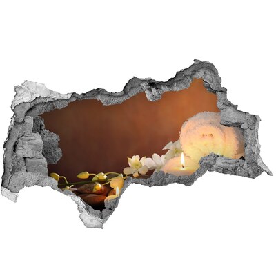 Autocollant à effet 3d trou Détendez-vous au spa