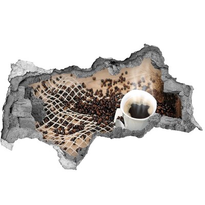 Sticker trou dans le mur Café dans un café à domicile