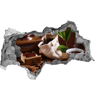 Sticker trou dans le mur Un café dans le confort de votre maison