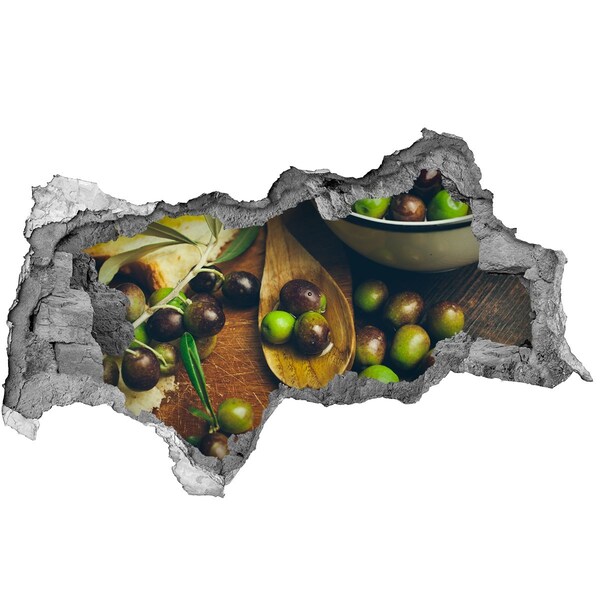 Sticker trou dans le mur Olives dans la cuisine