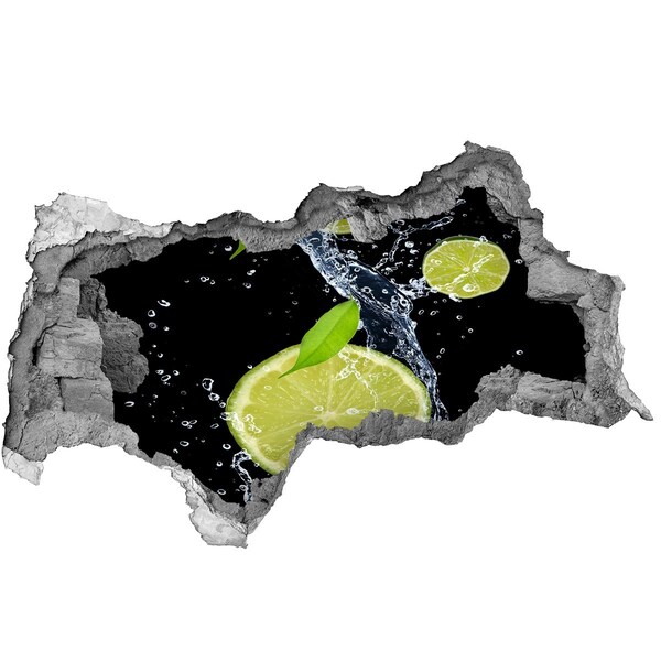 Autocollant à effet 3d trou Cocktail au citron rafraîchissant
