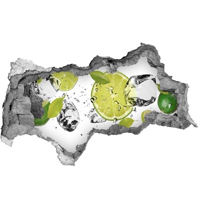 Sticker trou dans le mur Un cocktail rafraîchissant au citron vert