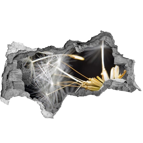 Autocollant mural trou Rêve de fleurs à travers un trou dans le mur