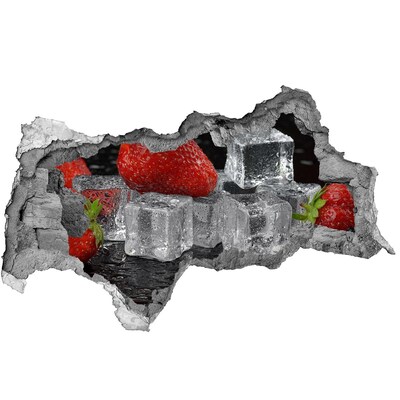 Sticker trou dans le mur Une fraîcheur fruitée dans un style estival