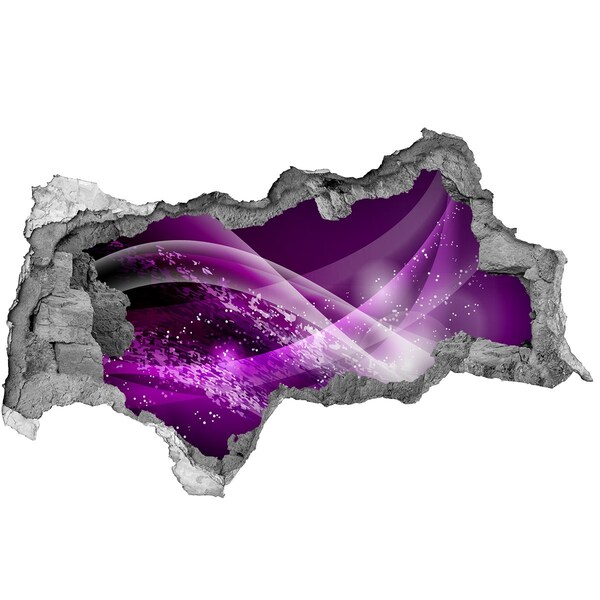 Autocollant mural trou Espace violet dans le mur