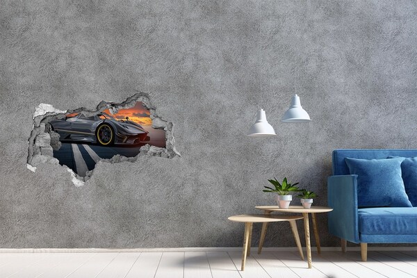 Autocollant à effet 3d trou Coureur béton