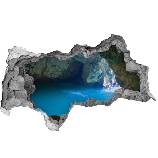 Sticker trou dans le mur Baie dans la grotte