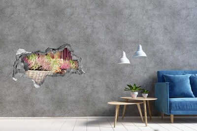 Autocollant mural trou Un coin fleuri dans le jardin