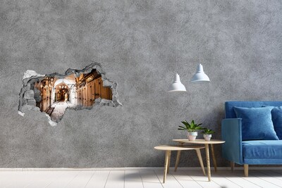 Autocollant mural trou Le charme du vieux bazar