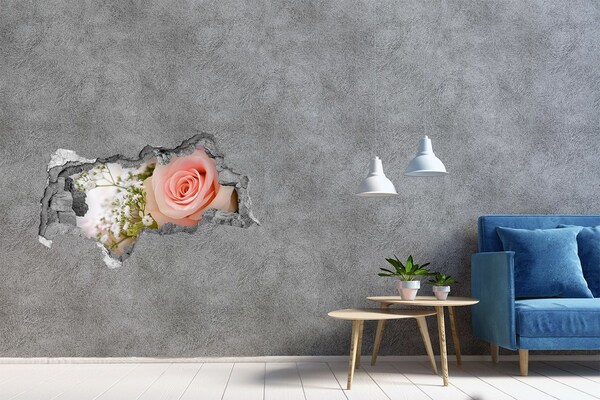 Autocollant mural trou Une rose dans un arrangement floral