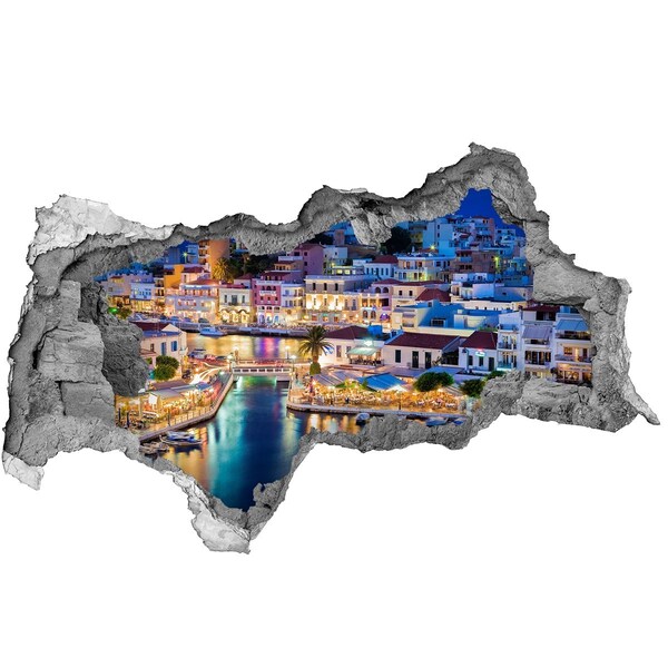 Autocollant mural trou Une ville balnéaire pittoresque