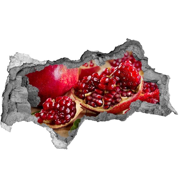 Autocollant à effet 3d trou Grenade dans un trou dans le mur