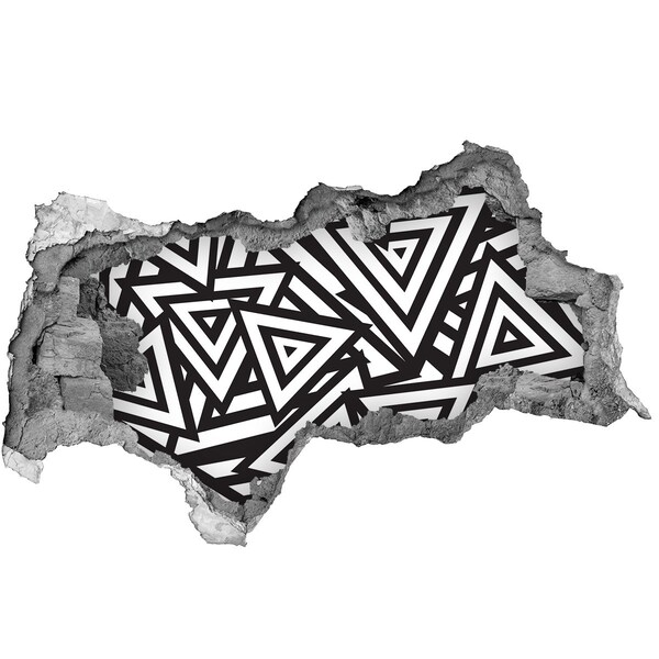 Autocollant mural trou Motifs géométriques abstraits