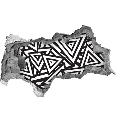 Autocollant mural trou Motifs géométriques abstraits
