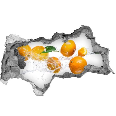 Sticker trou dans le mur Agrumes dans une danse de l'eau