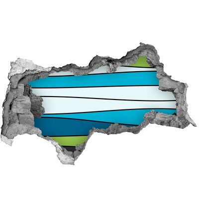 Autocollant à effet 3d trou Intérieur abstrait du mur