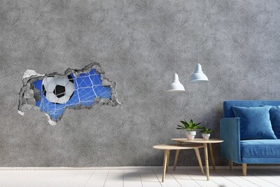 Sticker trou dans le mur Un but au football