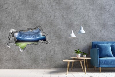 Autocollant mural trou Le stade de football en action