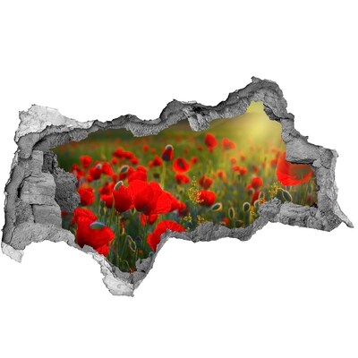 Autocollant mural trou Un paradis floral caché dans un mur