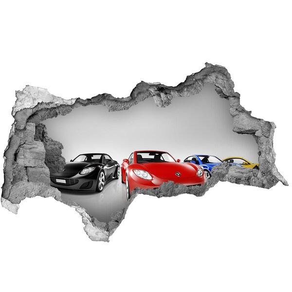 Autocollant mural trou Rêves de course