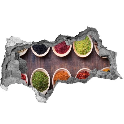 Autocollant mural trou paradis des épices