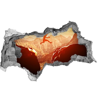 Autocollant à effet 3d trou Plongez dans l'abîme