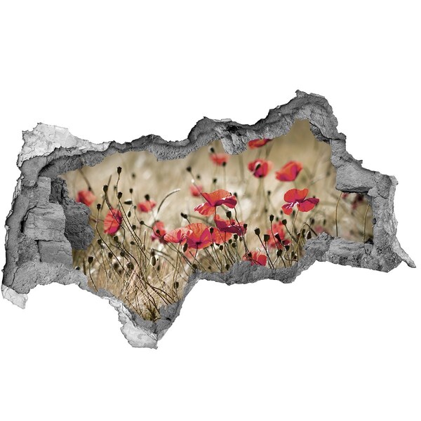 Autocollant mural trou Un paradis floral au milieu du béton