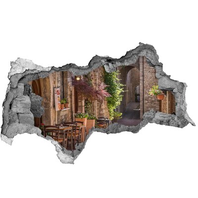 Autocollant mural trou Une rue charmante de la ville