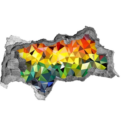 Sticker trou dans le mur trou coloré dans le mur