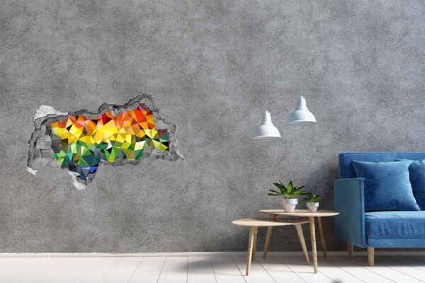 Sticker trou dans le mur trou coloré dans le mur